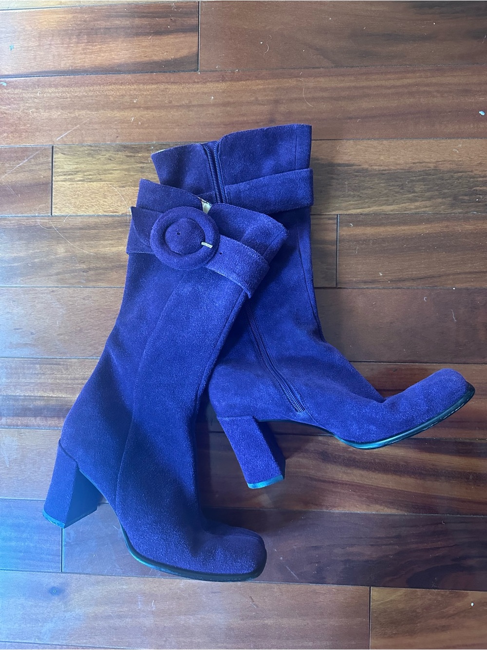 Steve Madden Purple Suede GoGo Boots